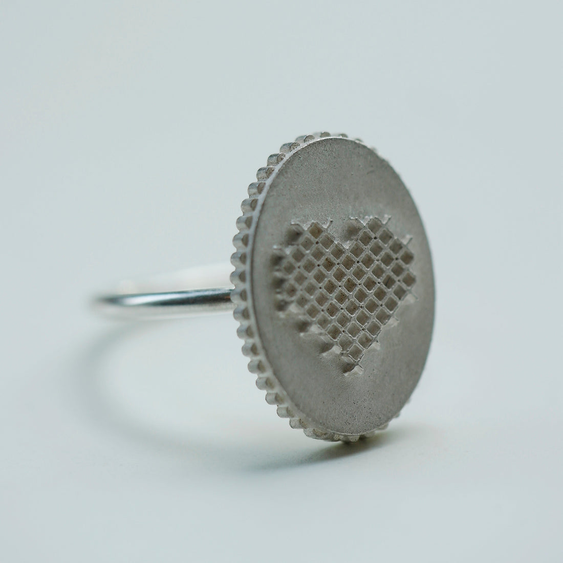 hartje ring zilver - Hester Zagt