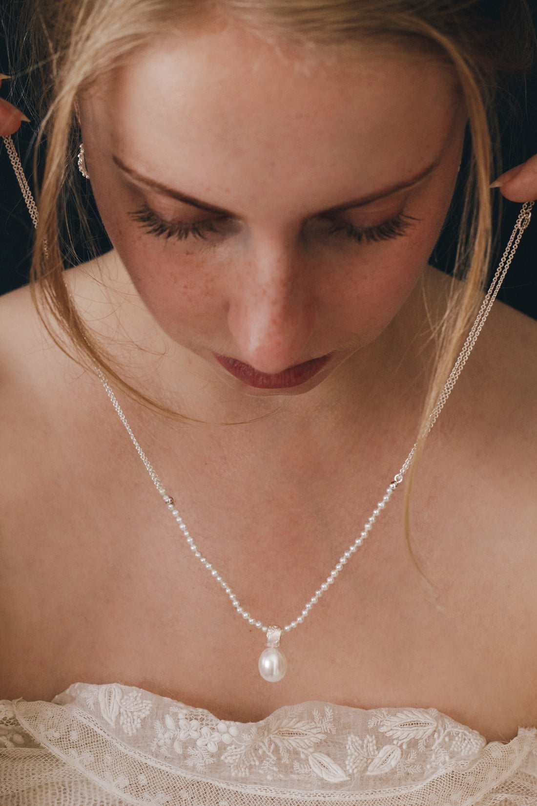 ketting zilver kant parels -Hester Zagt X Rijksmuseum