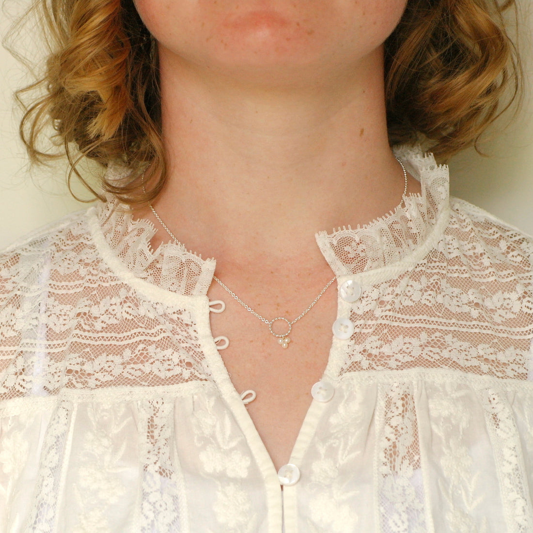 parelketting met zilver-Hester Zagt