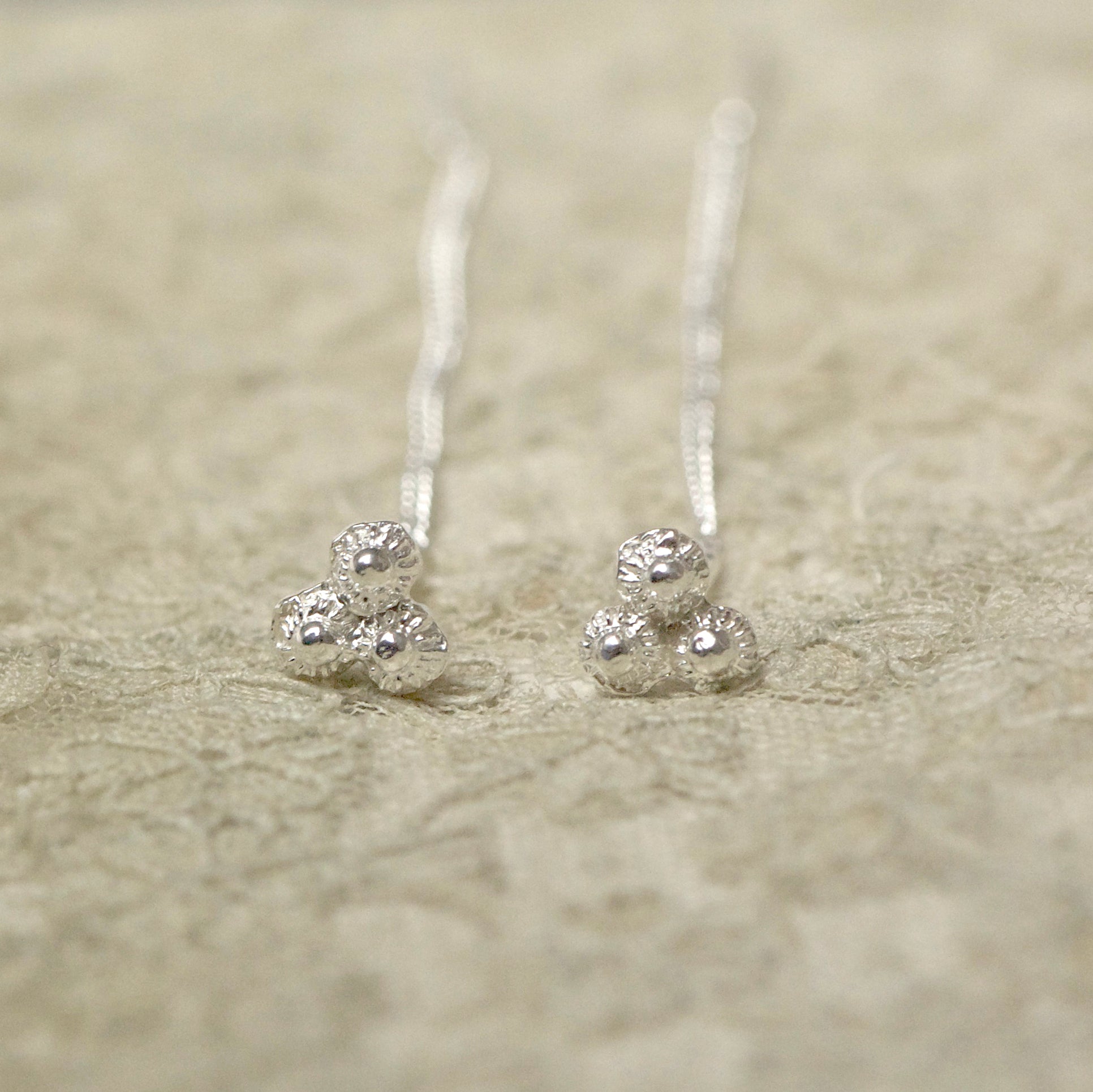 Zeeuwse doortrek oorbellen in zilver