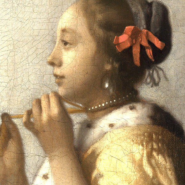 Meisje van Vermeer oorbellen, zilver met geel emaille - Hester Zagt