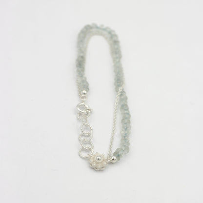 Zeeland knot bracelet with green amethyst