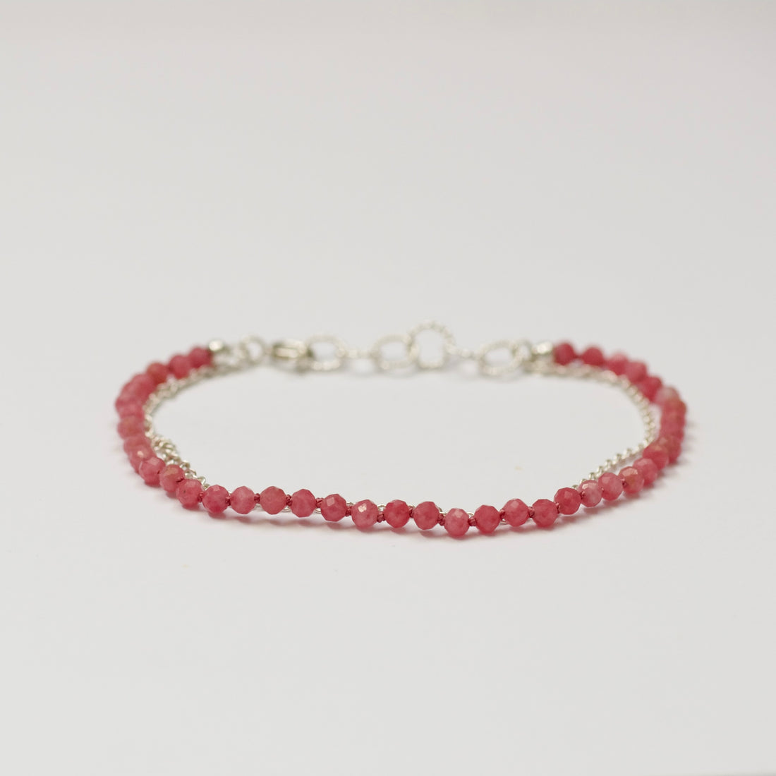 Rodochrosiet armband-handgemaakt door Hester Zagt