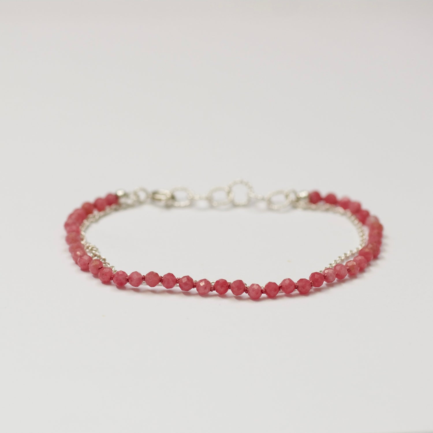 Rodochrosiet armband-handgemaakt door Hester Zagt