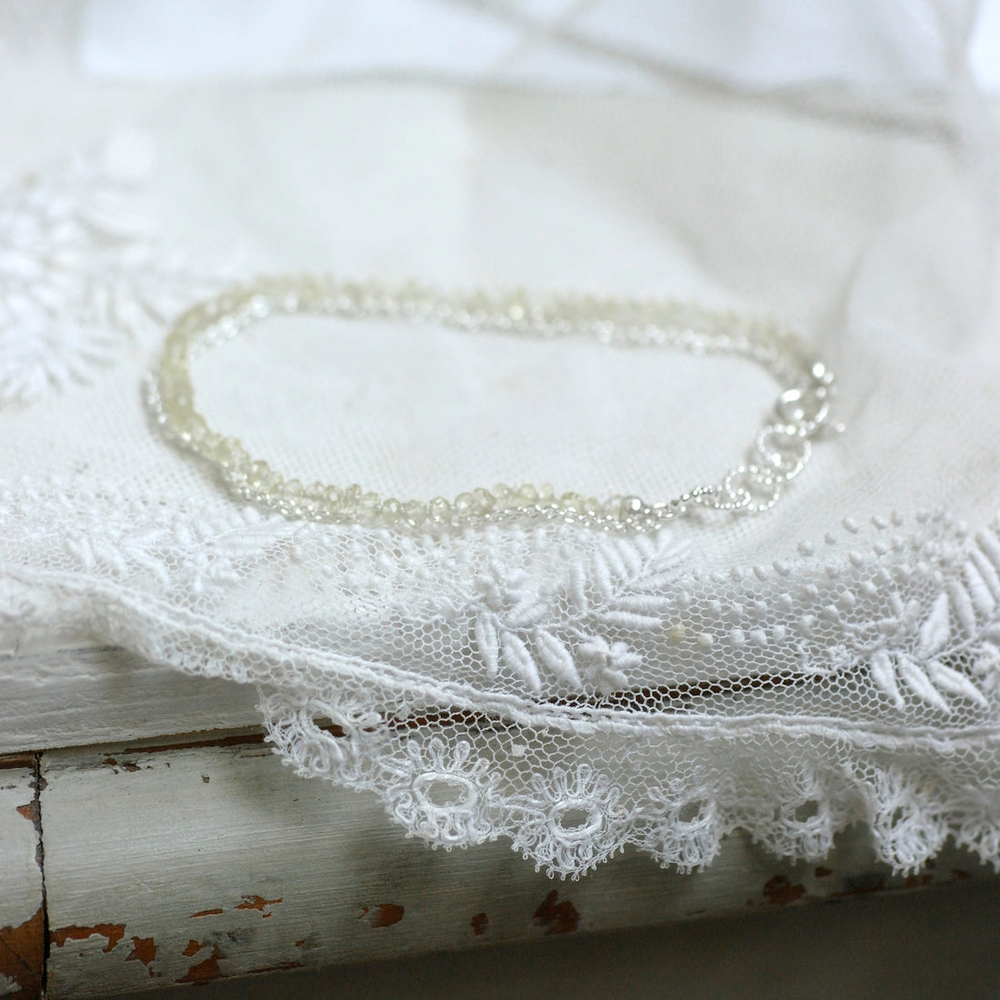 zilveren Vermeer armband met citroenkwarts