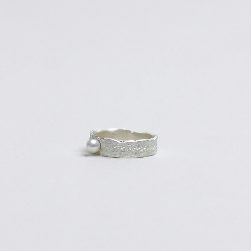 zilveren kantwerk ring - Hester Zagt