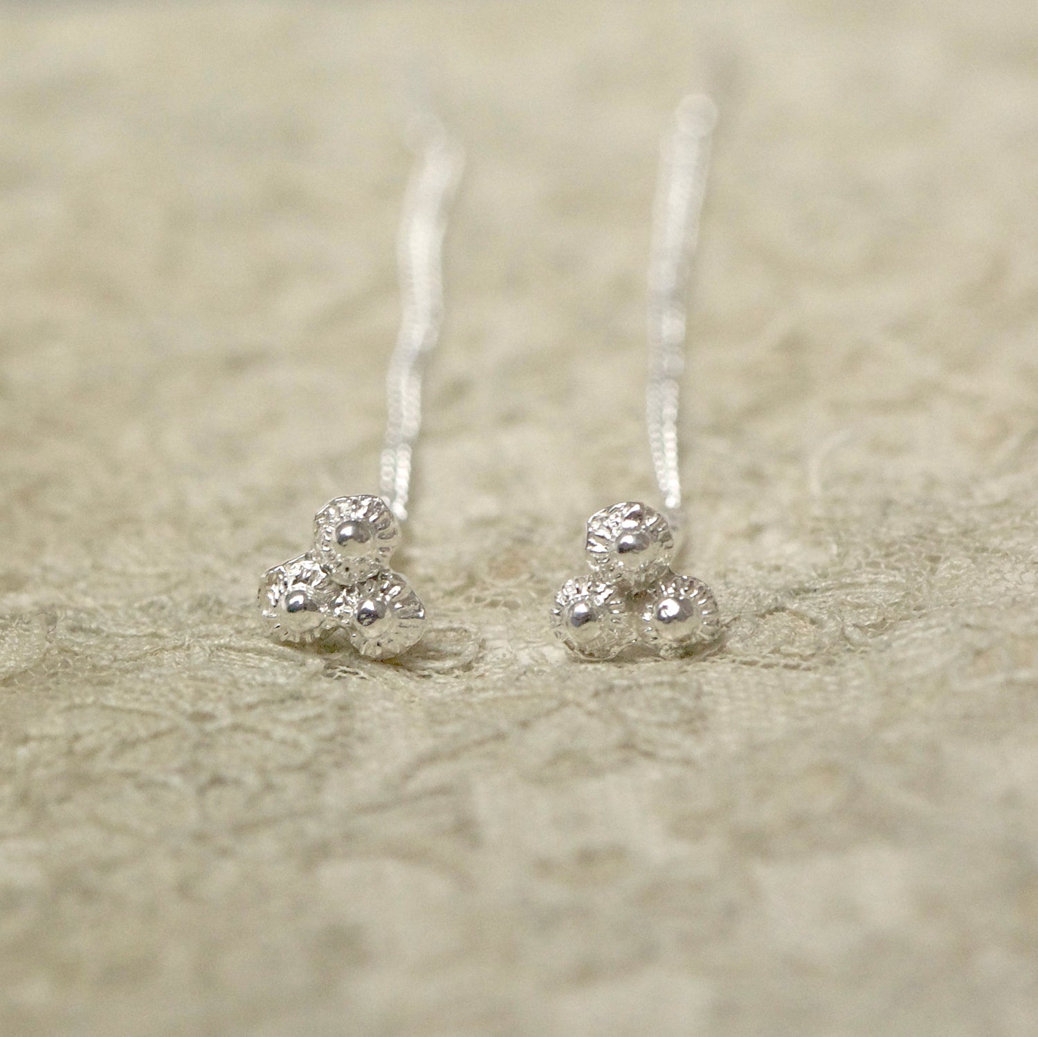 Zeeuwse doortrek oorbellen in zilver